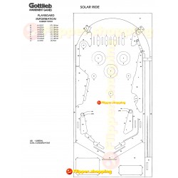 Gottlieb SYS 1 78' à 80'- Elastiques 'Silicone' Hadès ©