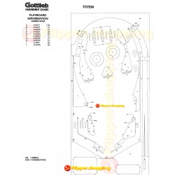 Gottlieb SYS 1 78' à 80'- Elastiques 'Silicone' Hadès ©