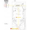 Gottlieb SYS 1 78' à 80'- Elastiques 'Silicone' Hadès ©