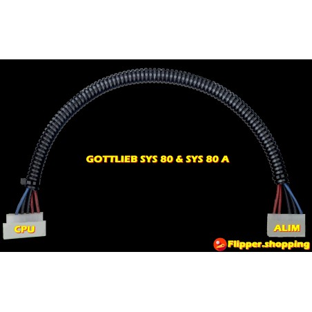 Connecteur Gottlieb SYS80 & SYS 80A A1-J1 Alimentation CPU