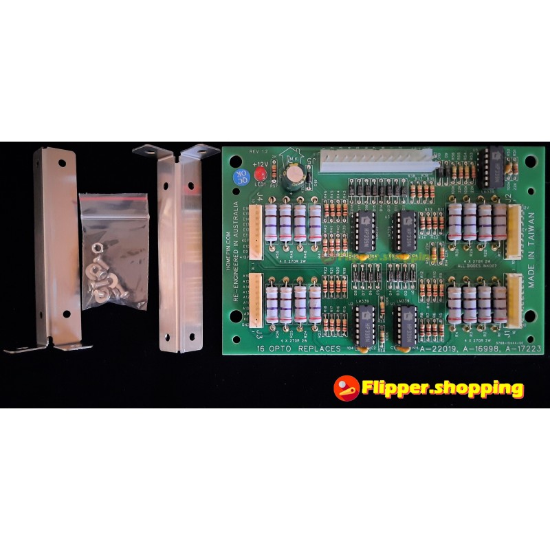 A-22019 A-16998 A-17223 Carte Remplacement Bally / Williams 16 Opto