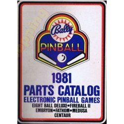 Bally 1981 Parts Catalog