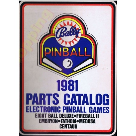Bally 1981 Parts Catalog