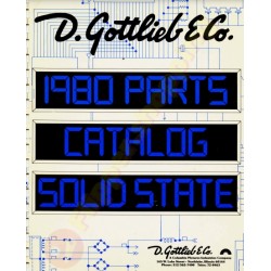 Gottlieb 1980 Parts Catalog