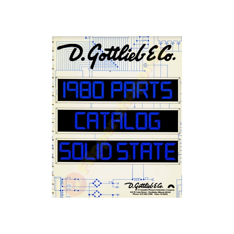 Gottlieb 1980 Parts Catalog