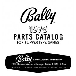 Bally 1976 Parts Catalog