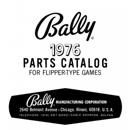 Bally 1976 Parts Catalog
