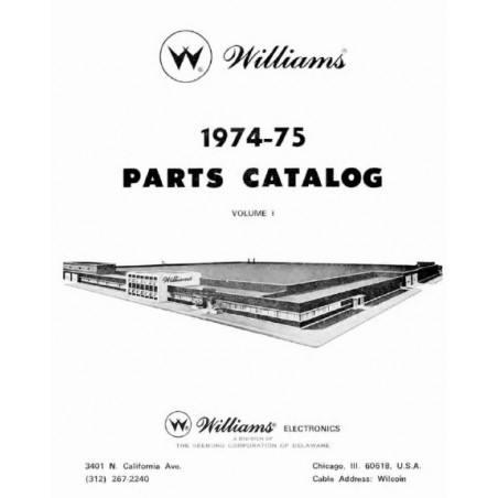 Williams 1974-1975 Parts Catalog