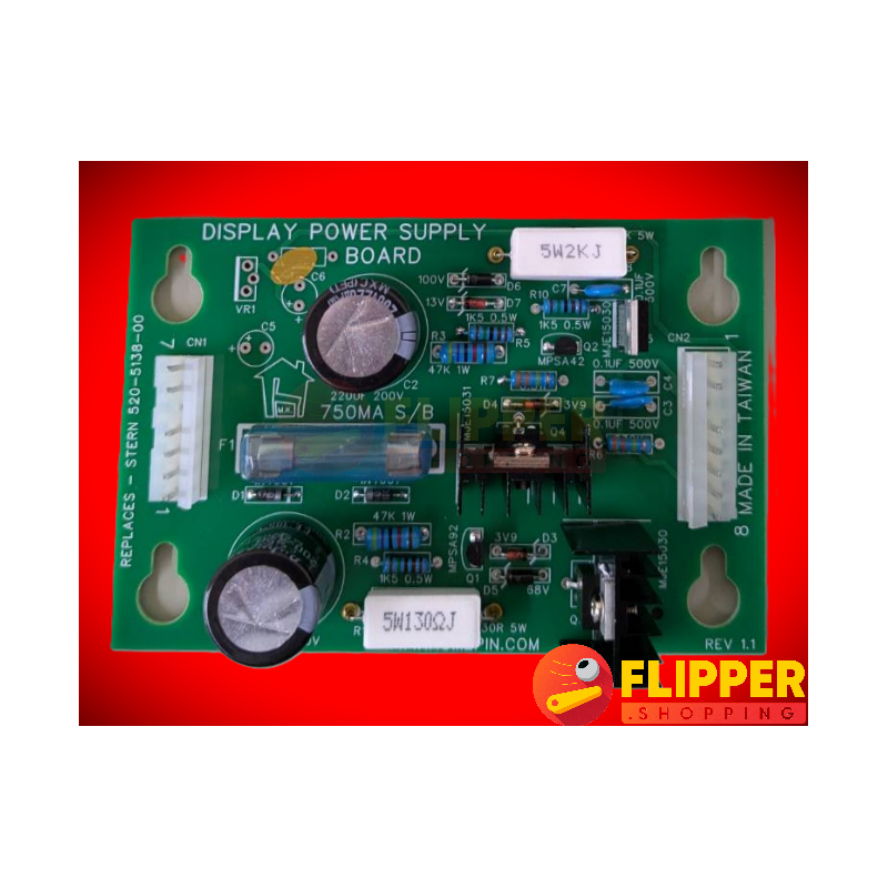 SEGA STERN 520-5138-00 ALIMENTATION AFFICHEUR HOMEPIN