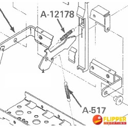 copy of Ressort rappel cible Tombante Gottlieb A-12178 A-25604 A-18995